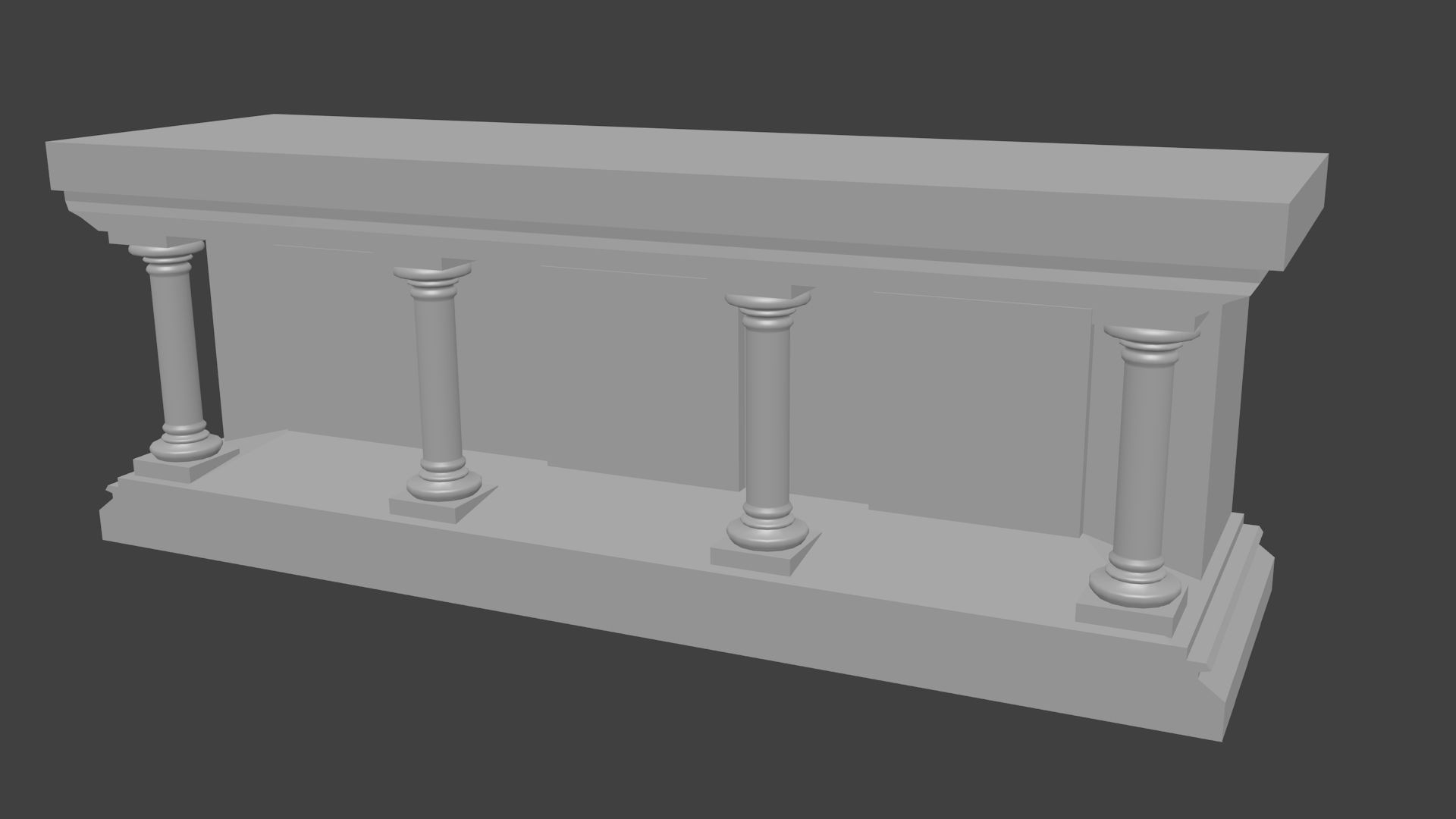 church altar 3D model_3