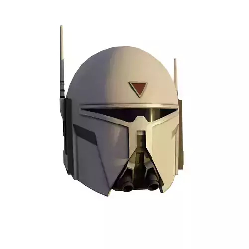 Supercommando Concept art helmet Low-poly 3D model