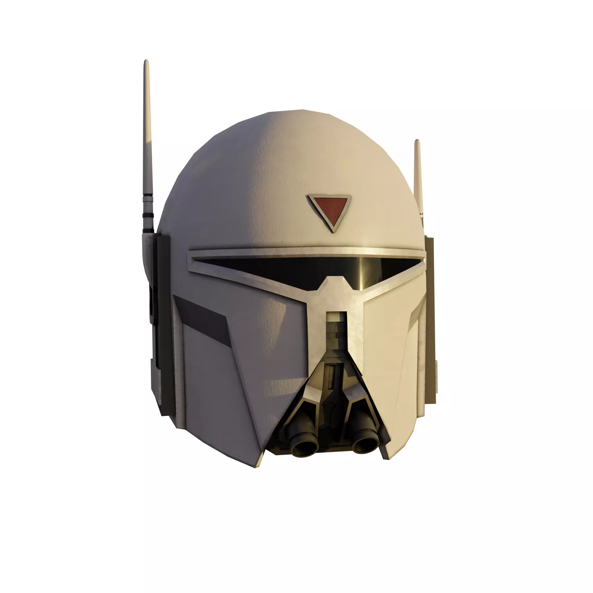 Supercommando Concept art helmet Low-poly 3D model_0