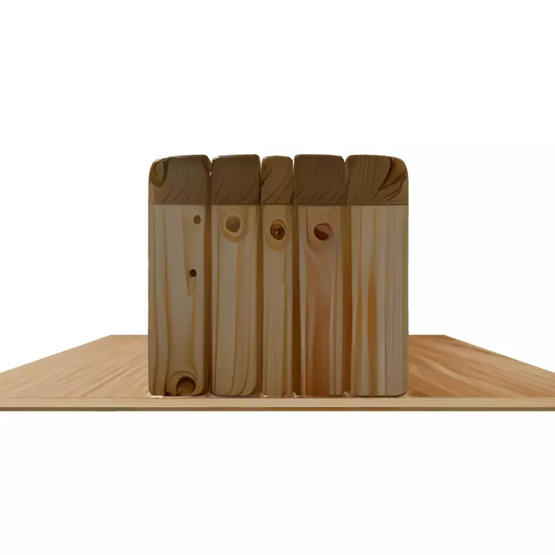 Simple Wooden Bench 3D Model Low-poly 3D model_7