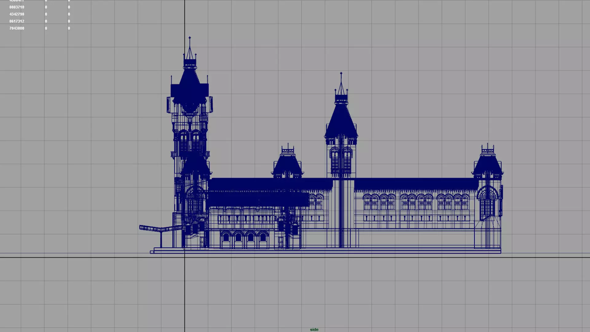 chennai central railway station 3D model_24