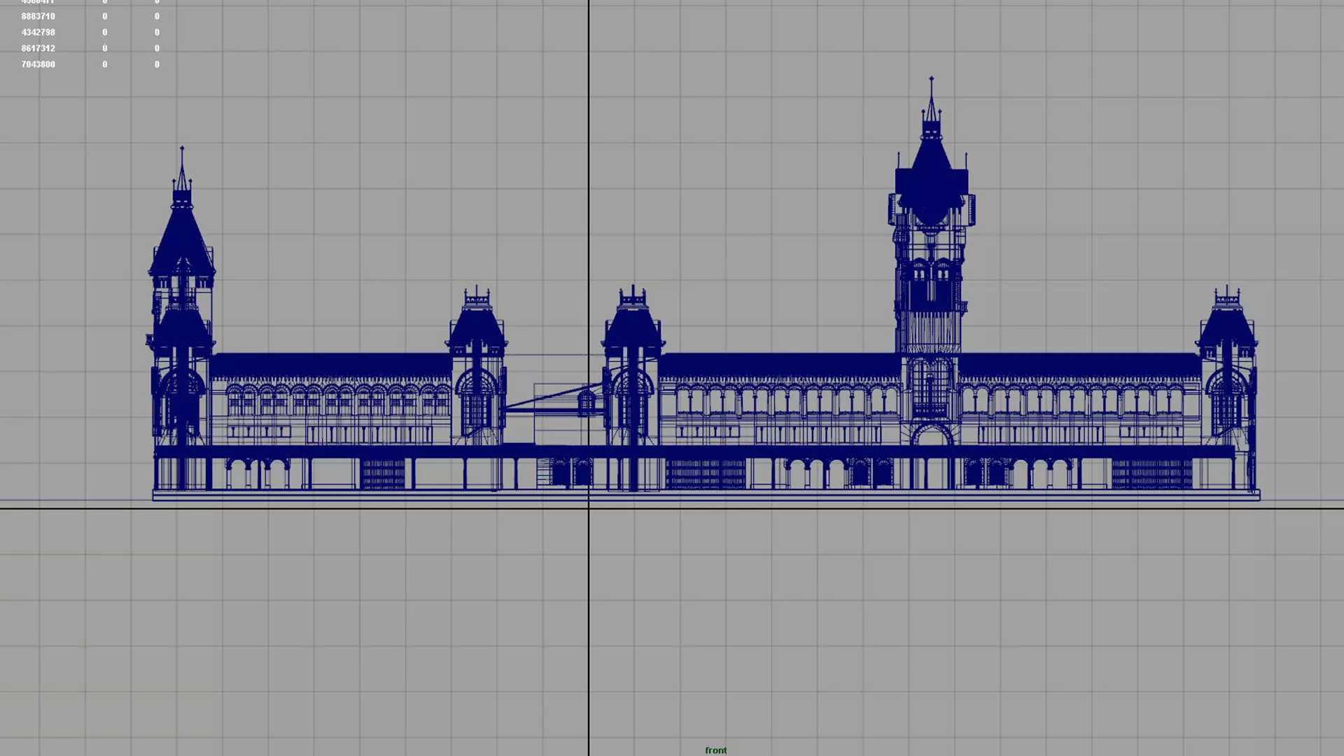 chennai central railway station 3D model_25