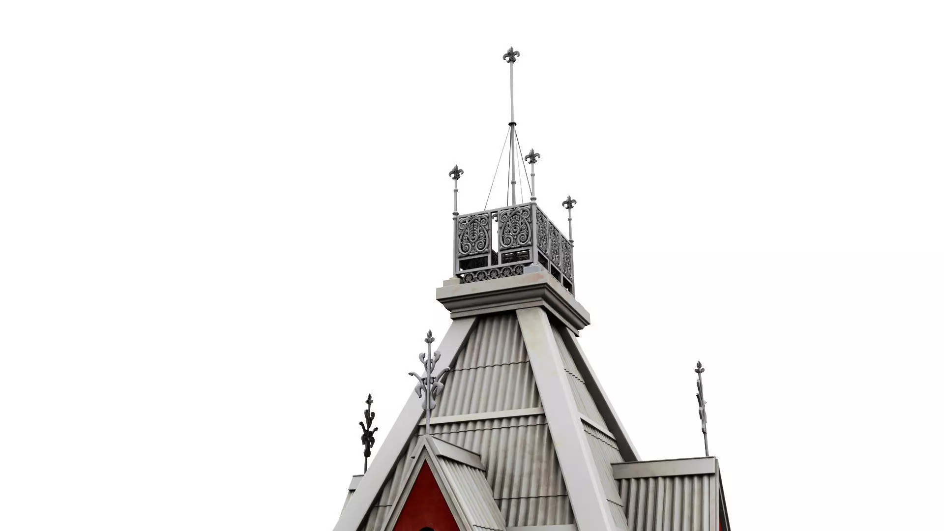 chennai central railway station 3D model_5