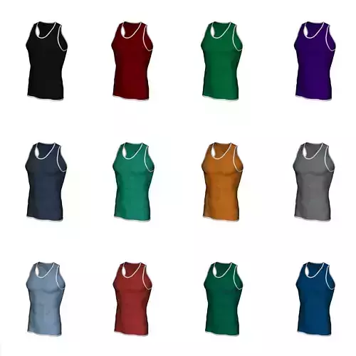 Realistic Tank Top - Low Poly
