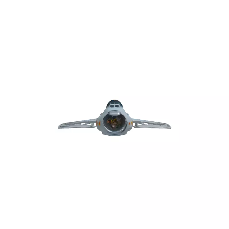 SciFi Fighter Jet Futuristic Spacecraft Model Low-poly 3D model_4