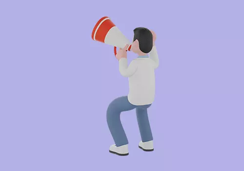 Stylized 3D Male Doctor Character with Megaphone 3D model_4