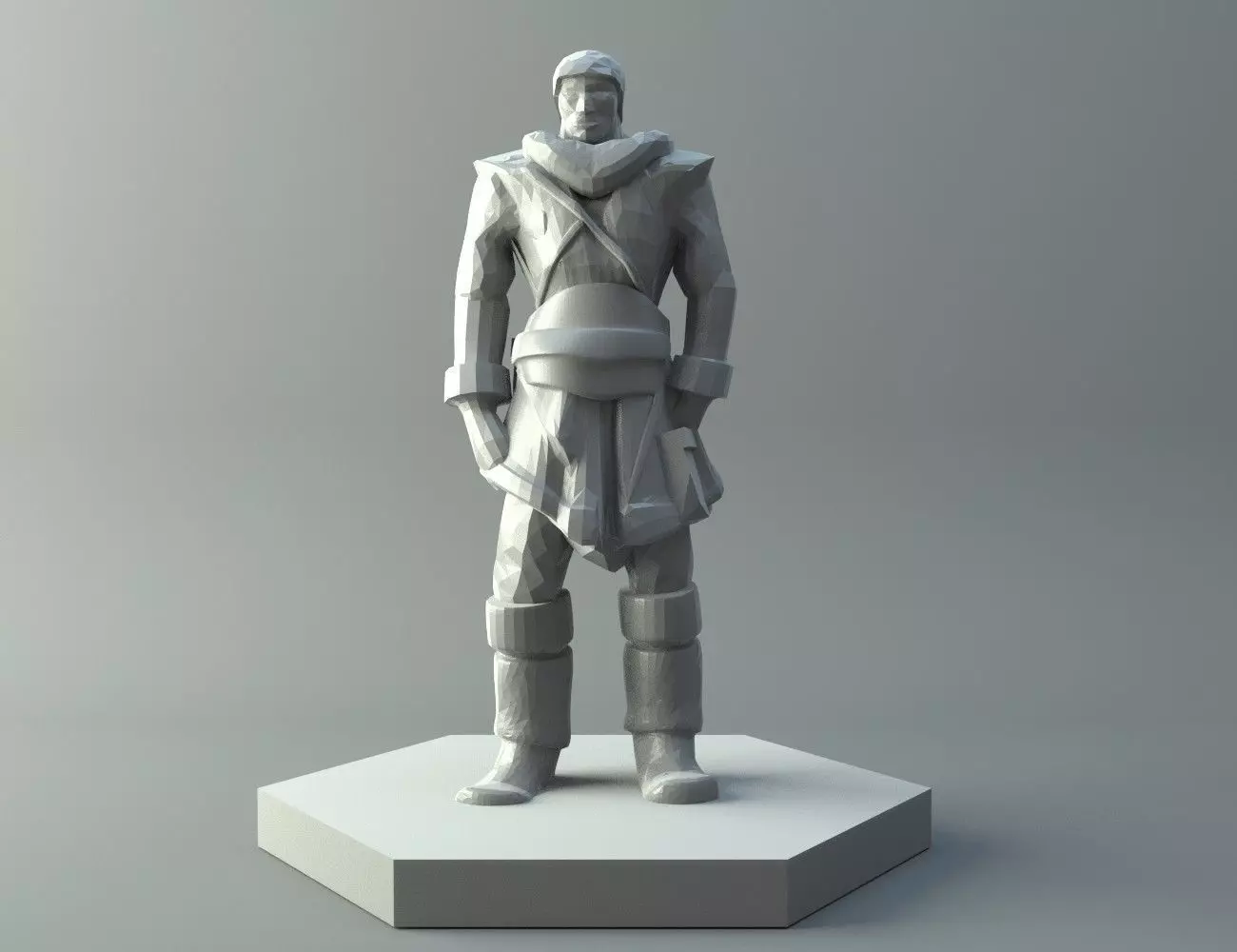 Hobbit statue of man Free 3D print model