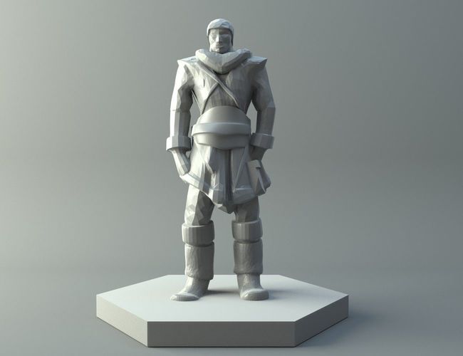 Hobbit statue of man Free 3D print model
