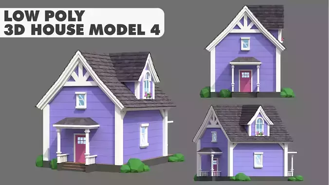 House Model 4 Low-poly 3D model