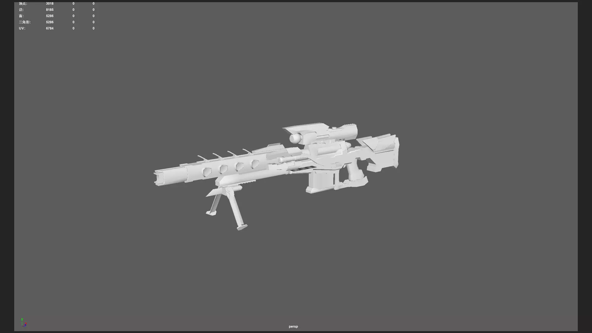Pistol 3D Model 008 Low-poly 3D model_15