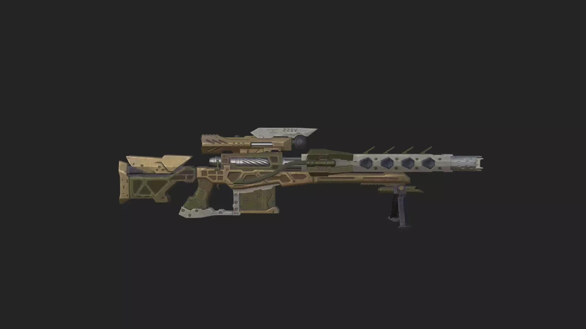 Pistol 3D Model 008 Low-poly 3D model_7