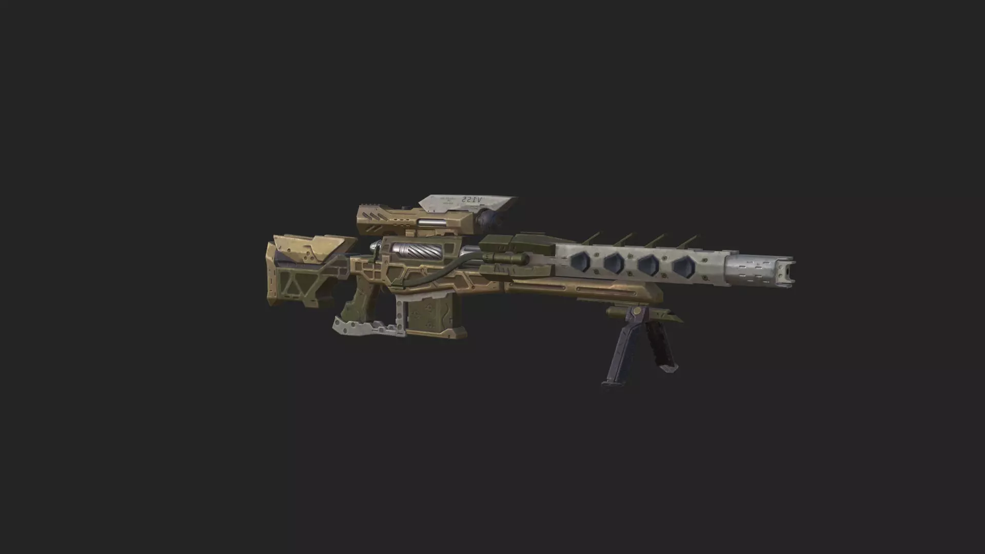 Pistol 3D Model 008 Low-poly 3D model_8