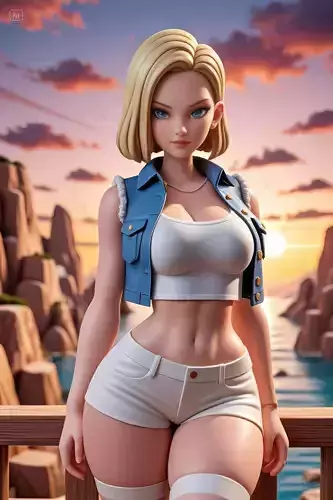 Android Number 18 DBZ super detailed high quality for resin 