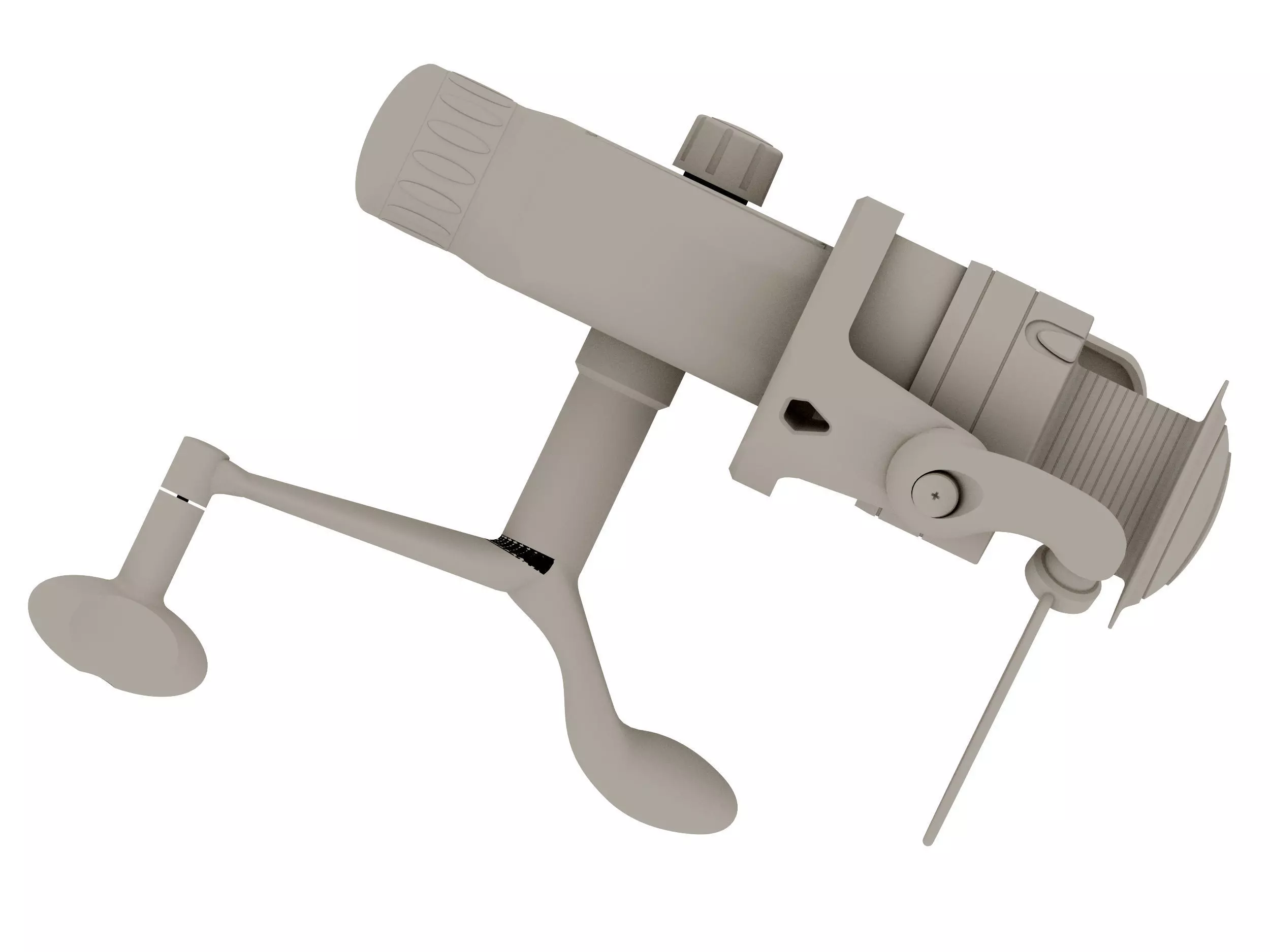 Fishing bate reel Low-poly 3D model_5