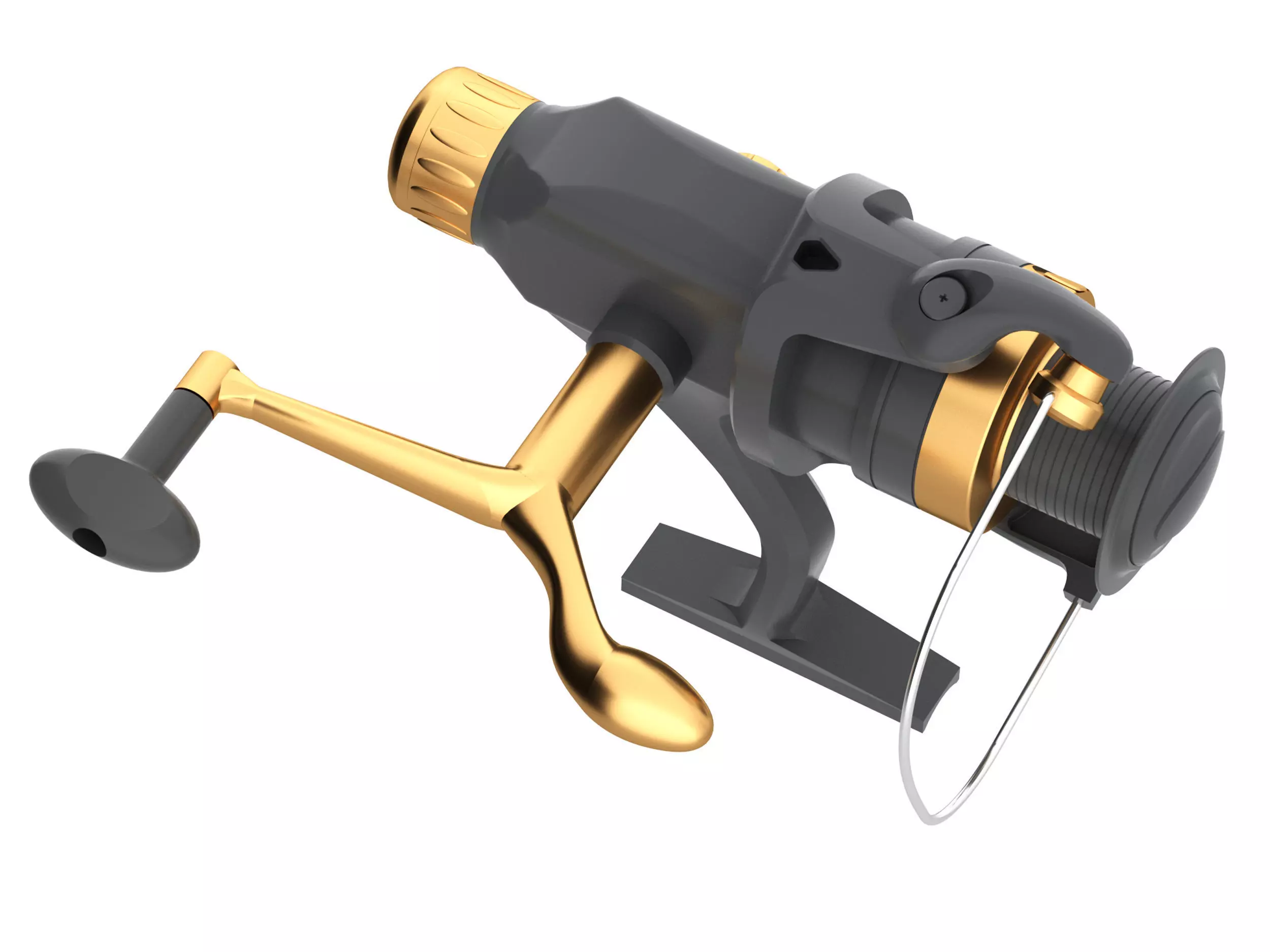 Fishing bate reel Low-poly 3D model_1