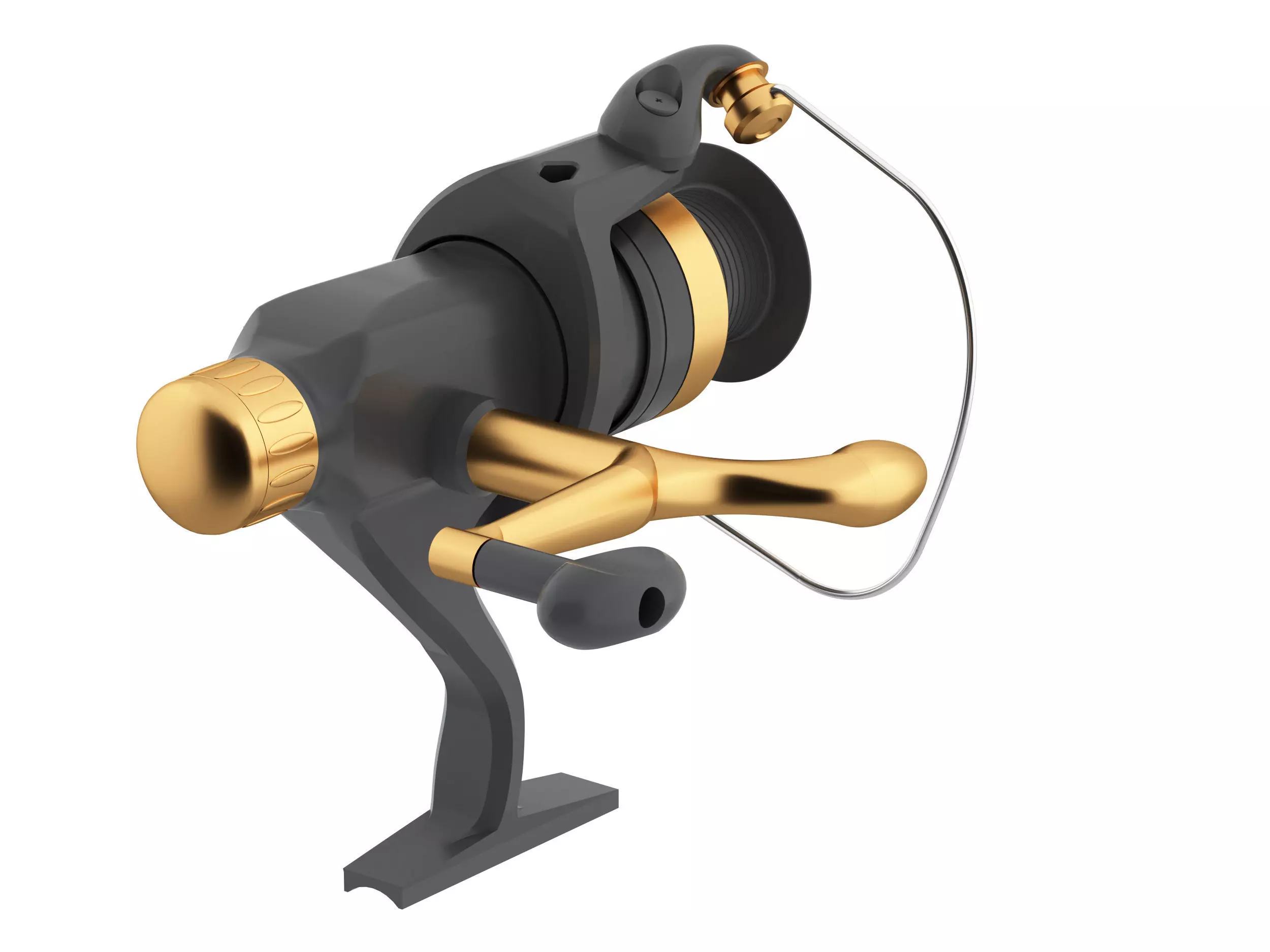 Fishing bate reel Low-poly 3D model_3