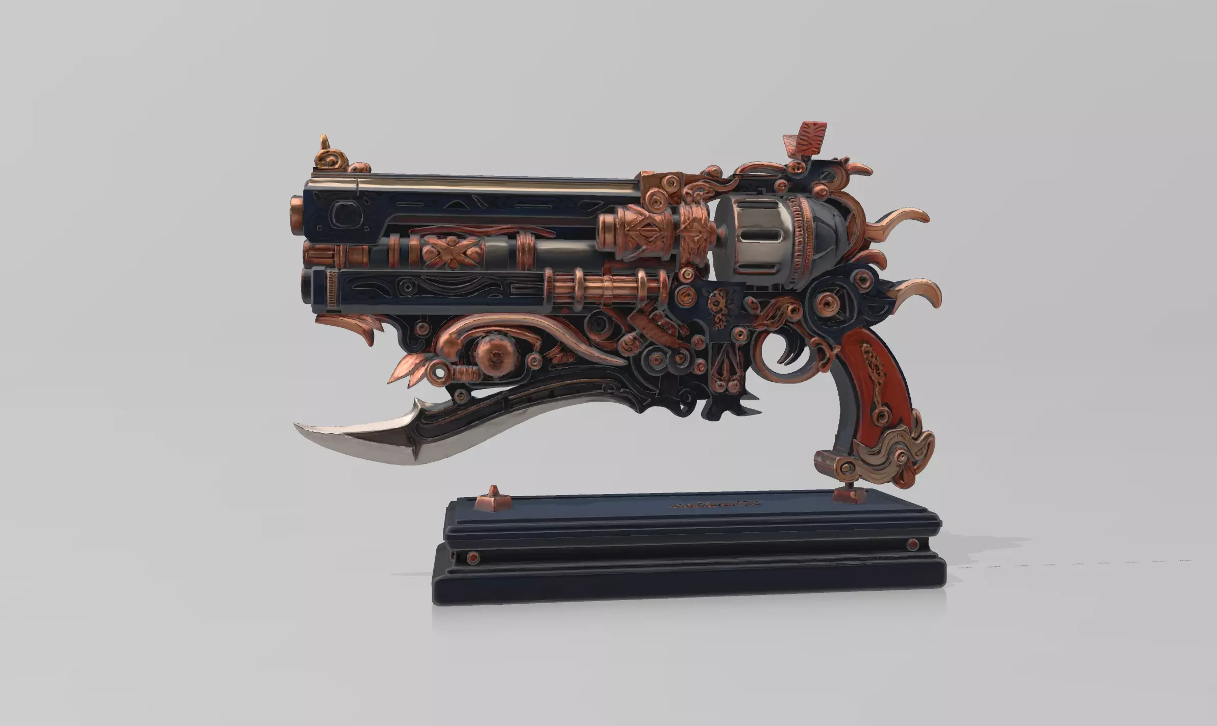 Fantasy - style Gun 3D model_1