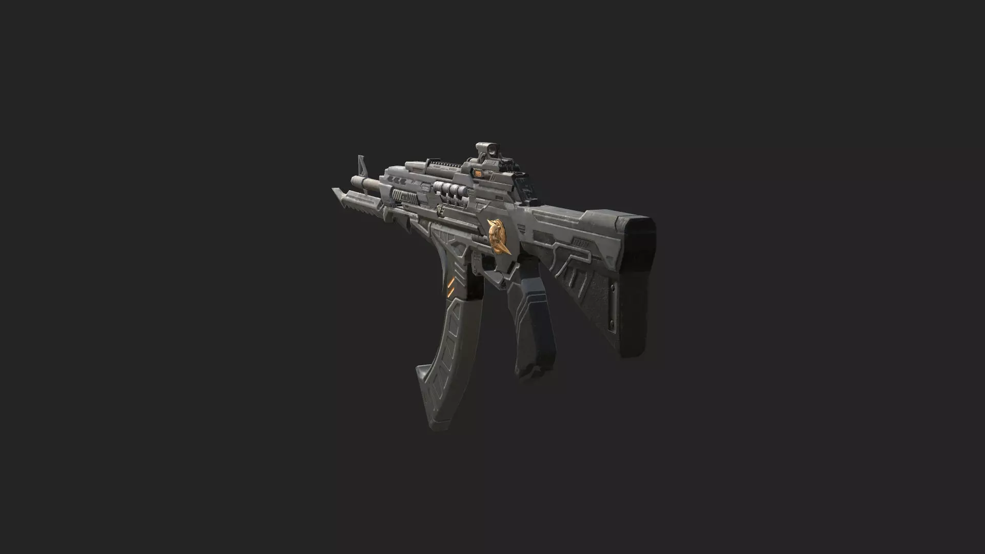 Pistol 3D Model 009 Low-poly 3D model_4