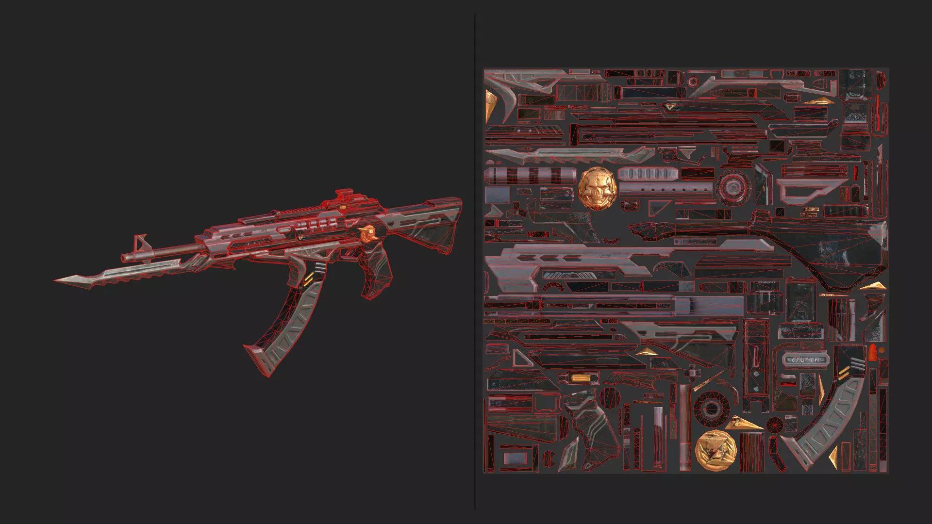 Pistol 3D Model 009 Low-poly 3D model_14