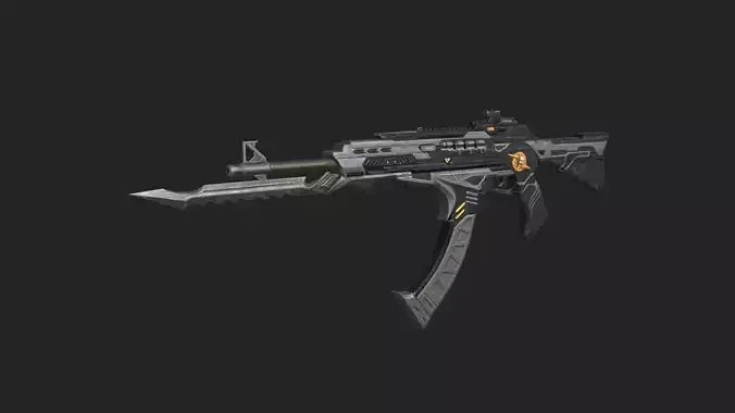 Pistol 3D Model 009 Low-poly 3D model