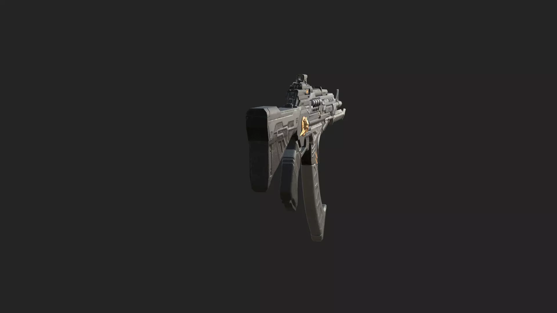 Pistol 3D Model 009 Low-poly 3D model_5