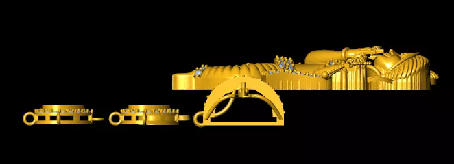 krishna pendent for seal  3D print model_1