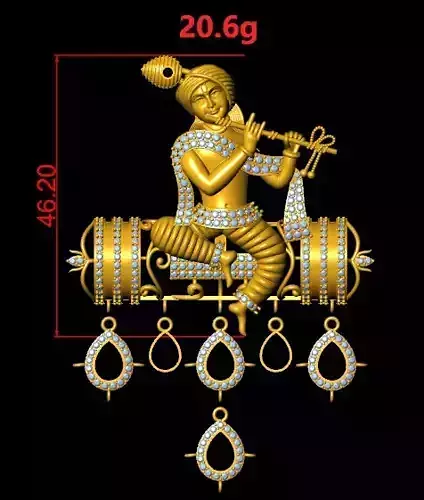 krishna pendent for seal 