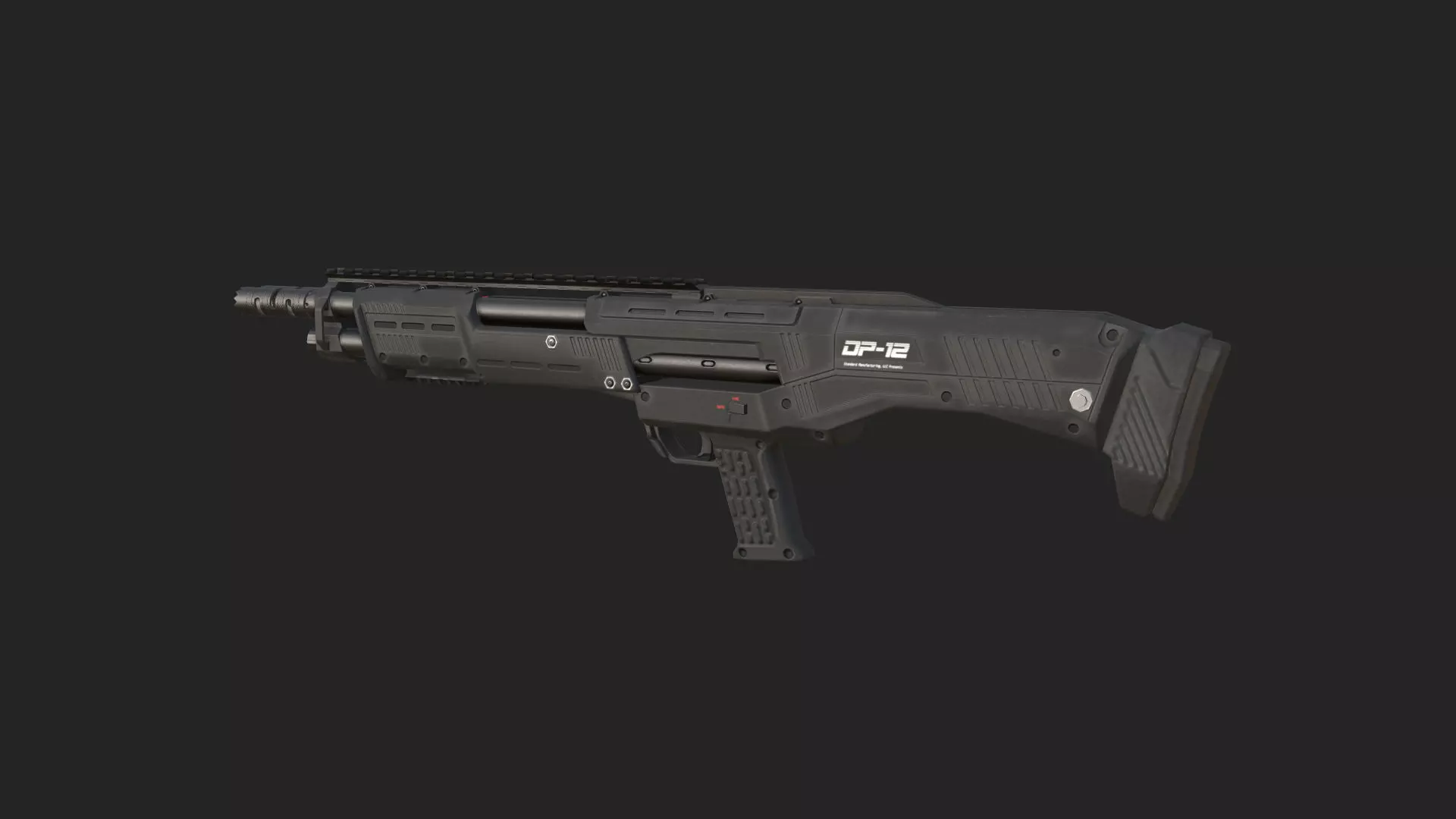 Pistol 3D Model 010 Low-poly 3D model_2