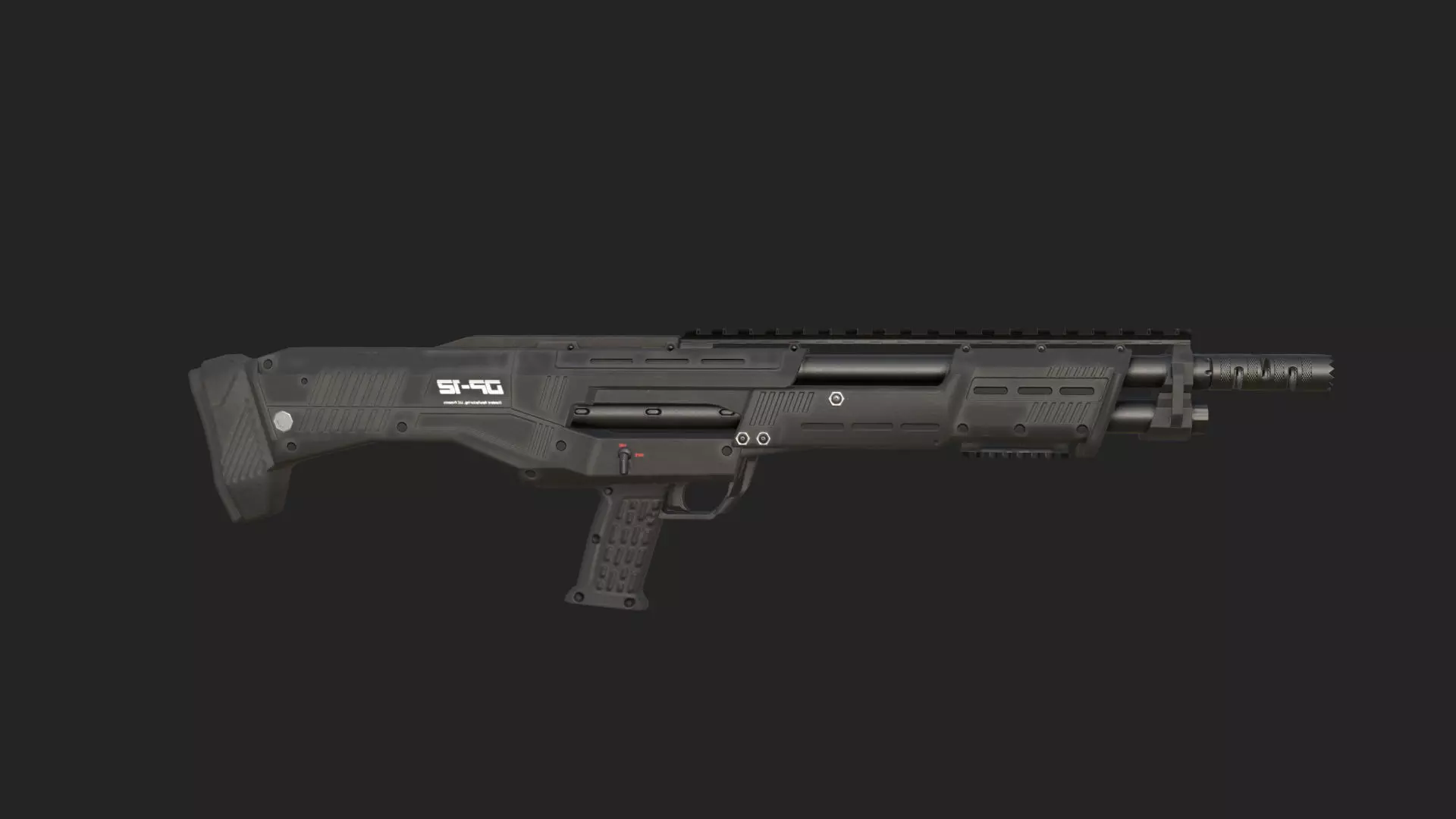 Pistol 3D Model 010 Low-poly 3D model_8