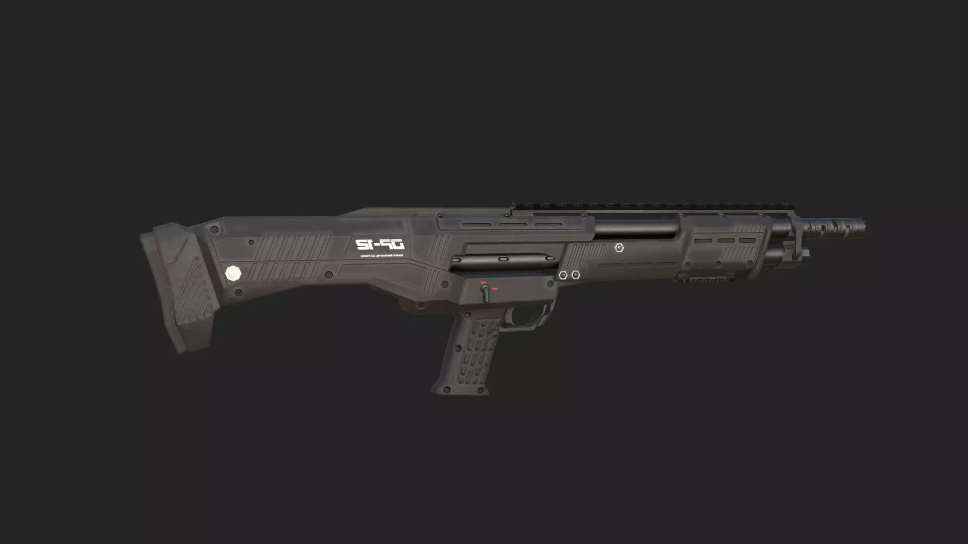 Pistol 3D Model 010 Low-poly 3D model_7