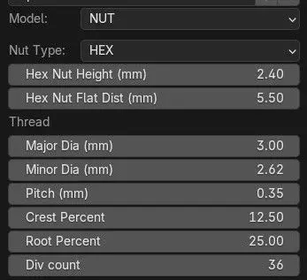 Steel Stained M3 Hex Nut with PBR 4K Textures 3D model_14