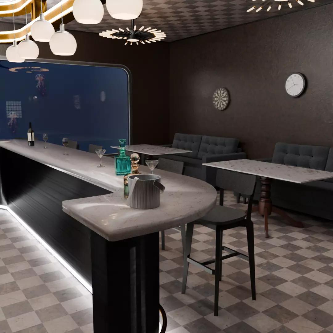 Aquarium Bar 3D model_8