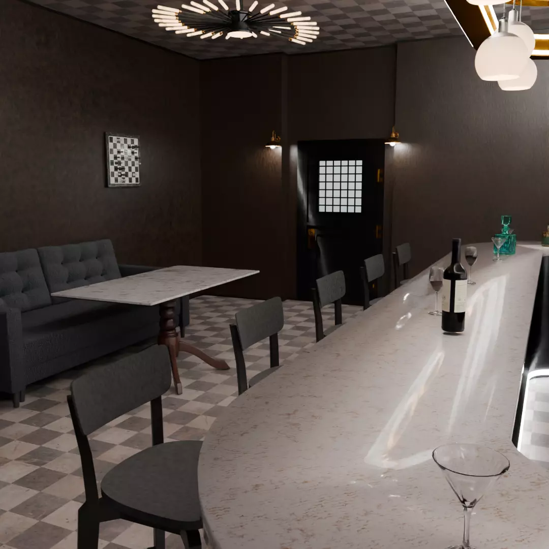 Aquarium Bar 3D model_6