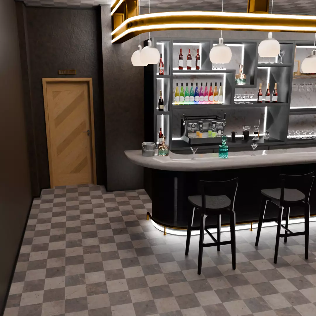 Aquarium Bar 3D model_7