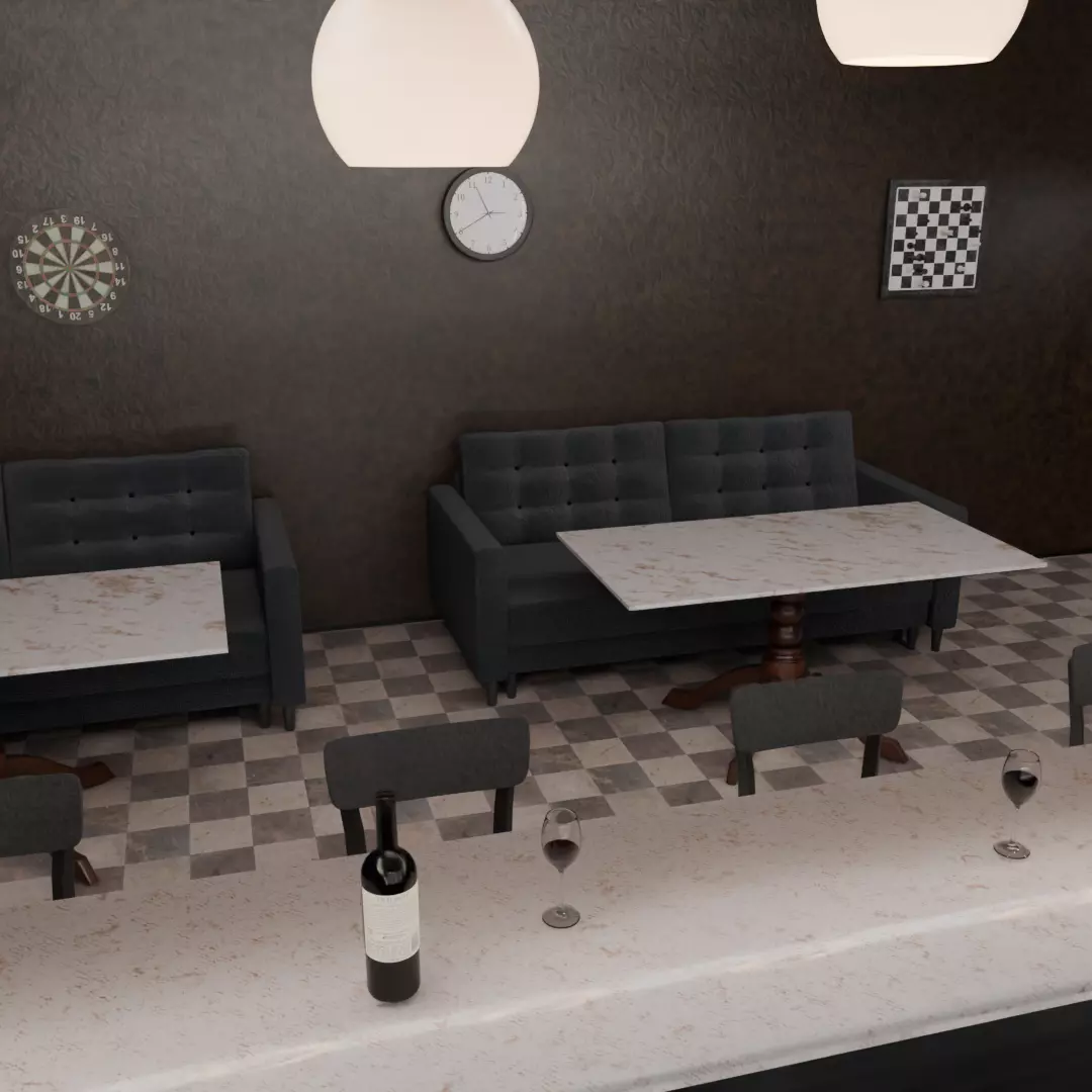 Aquarium Bar 3D model_5