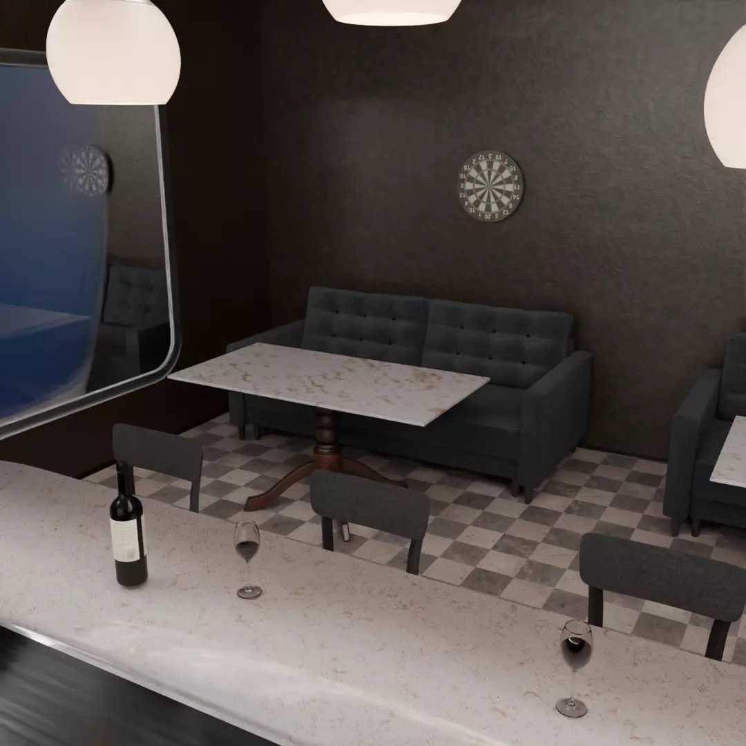 Aquarium Bar 3D model_4