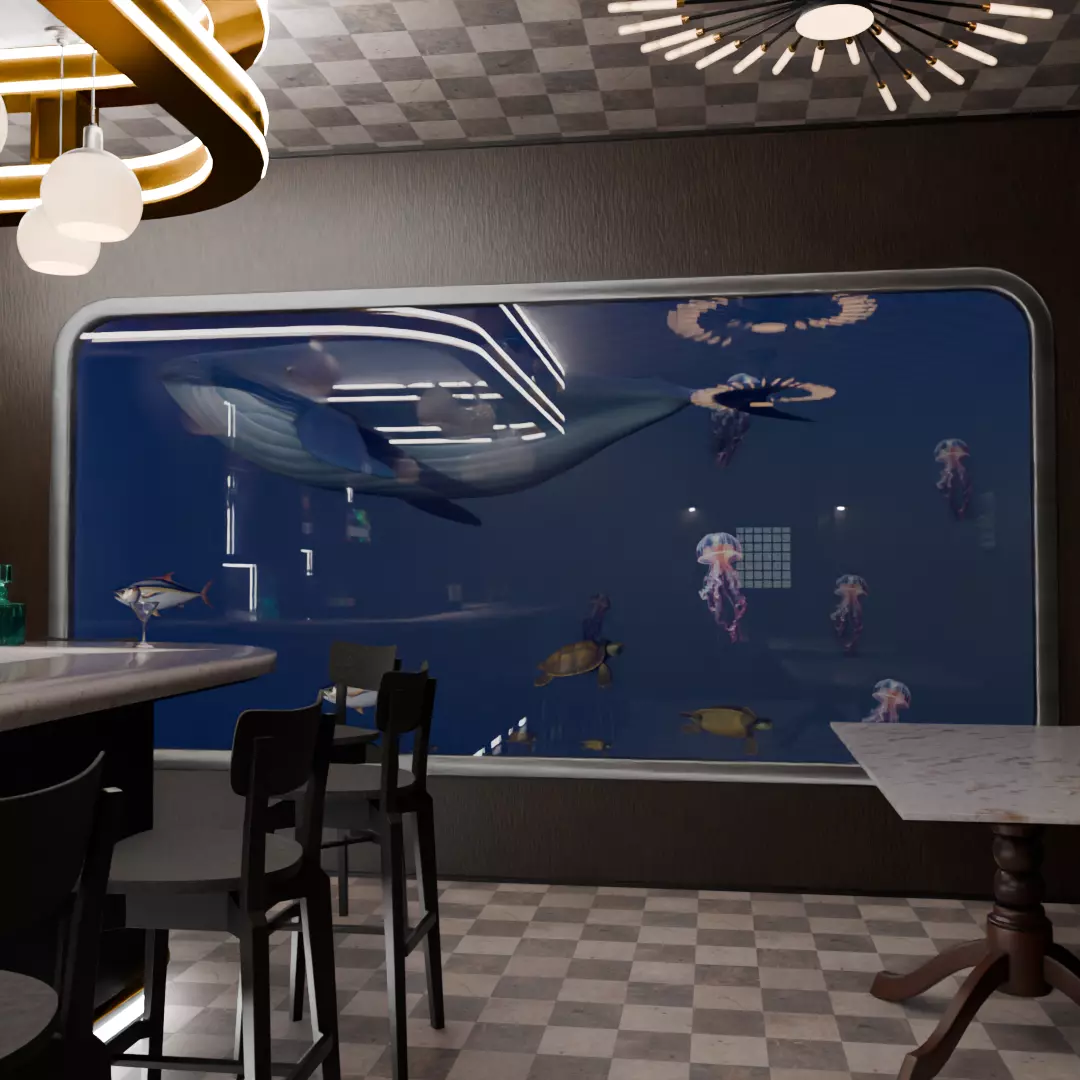 Aquarium Bar 3D model_3