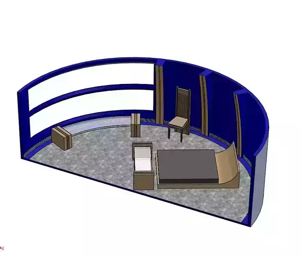 Padme Amidala Room in Coruscant Diorama