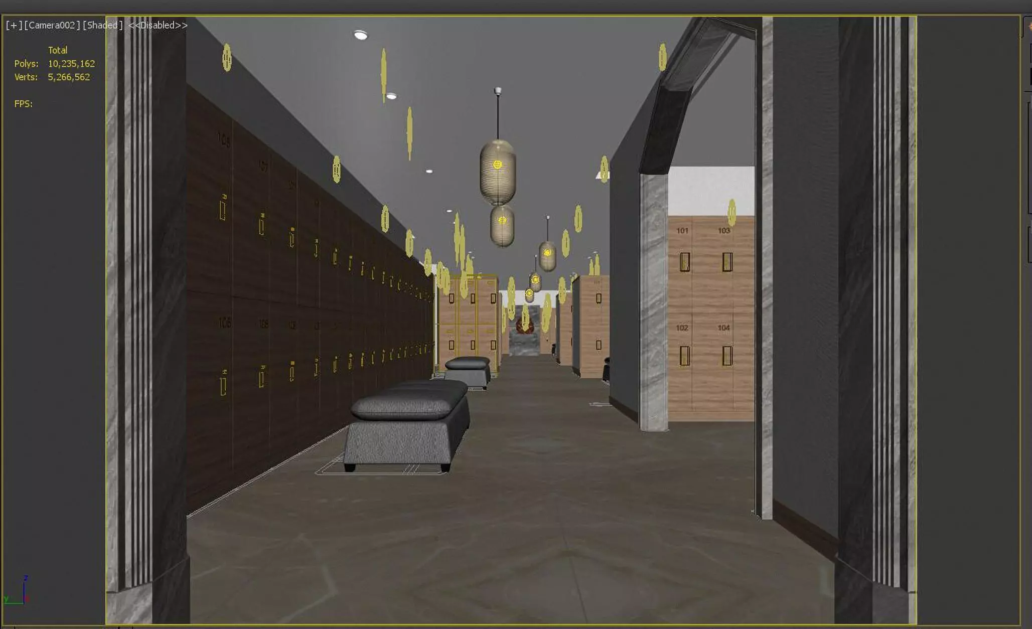 Locker room 3D model_1