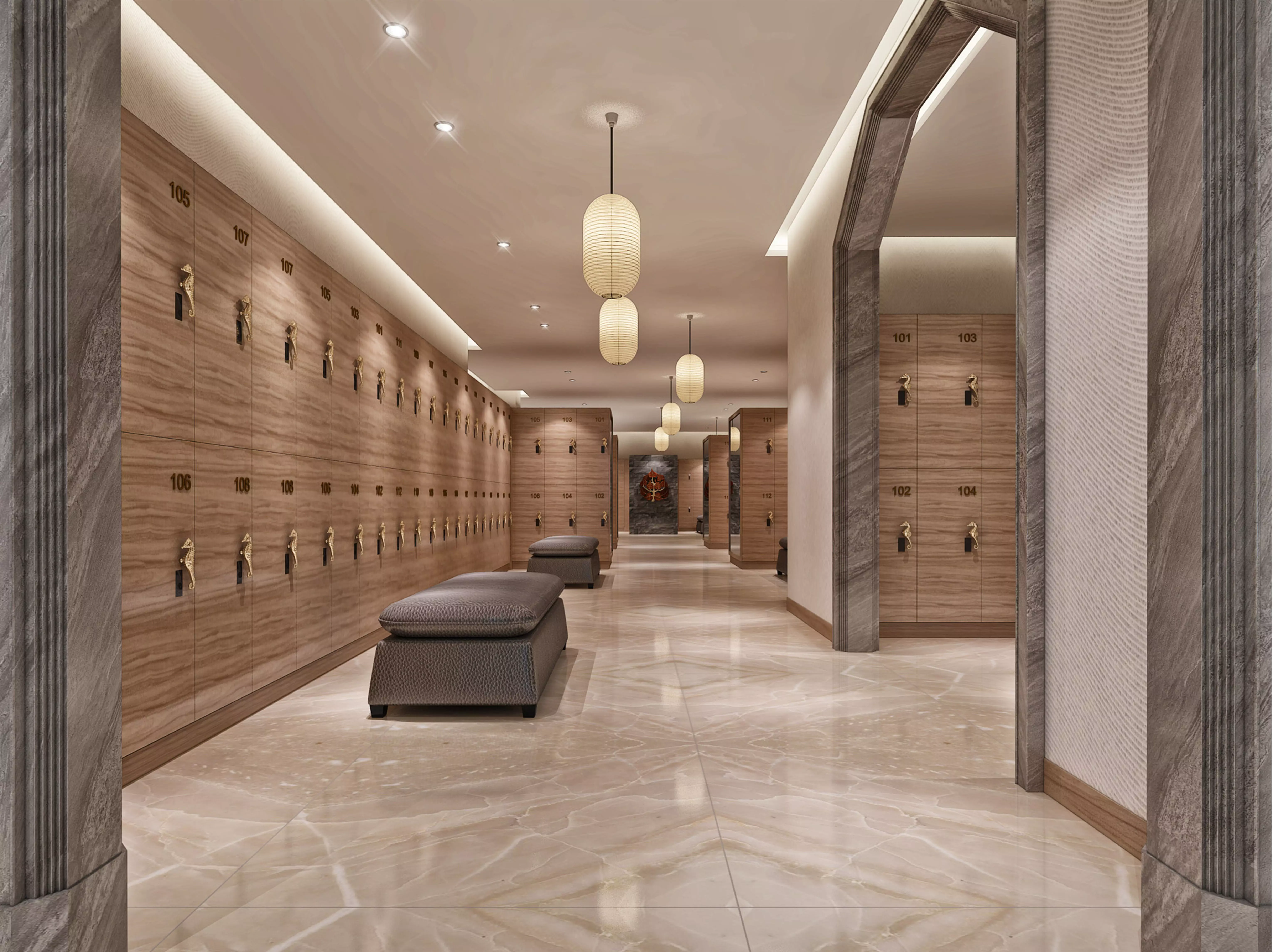 Locker room 3D model_0