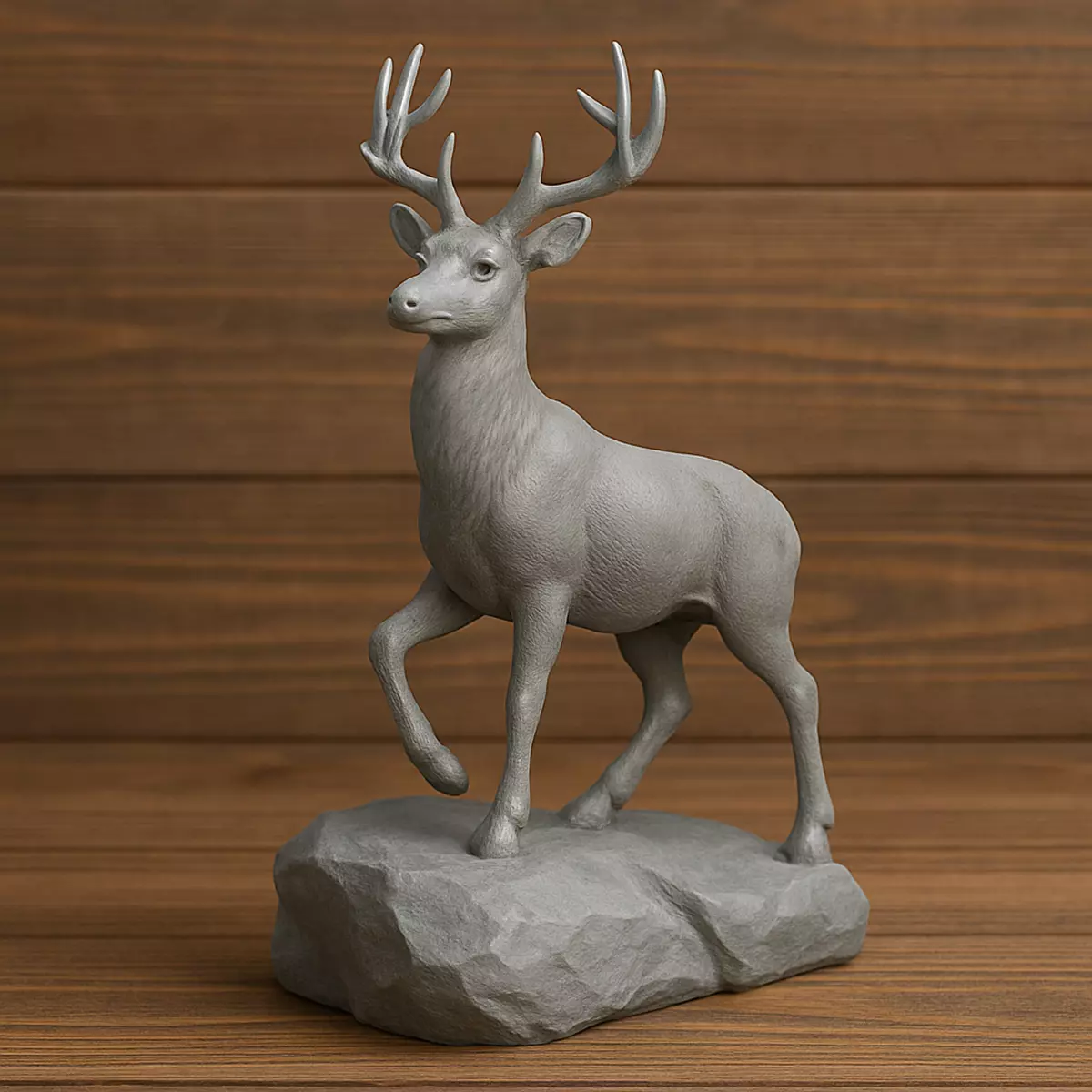 Reindeer On Rocks 3D print model_0