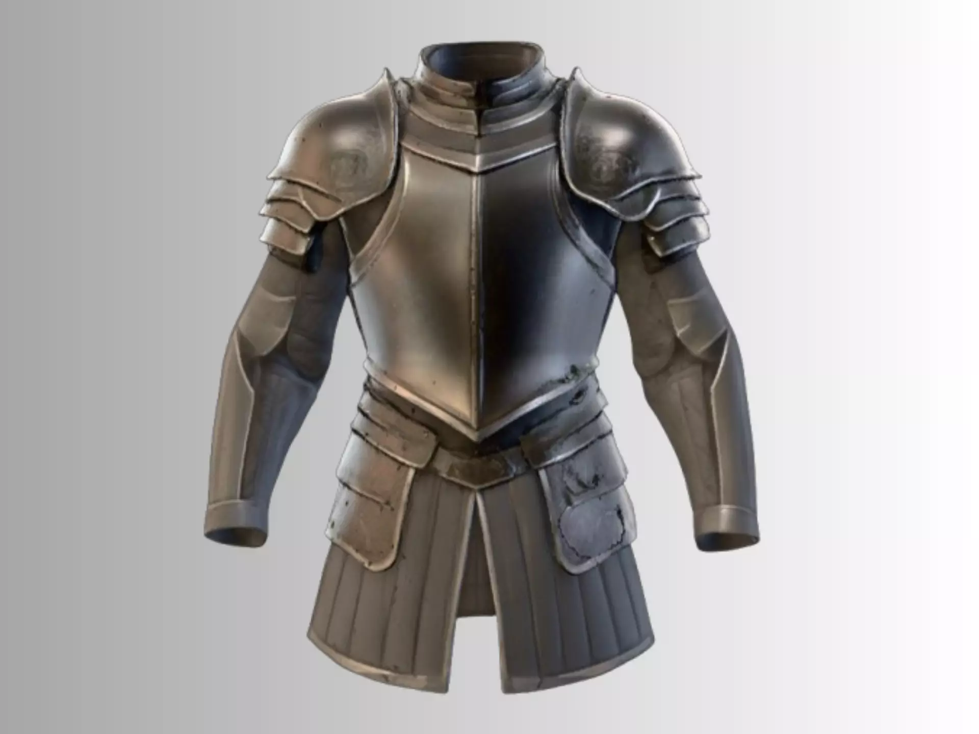 Knights Embrace Low-poly 3D model_0