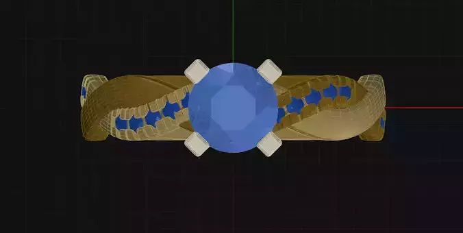 4 Prong Diamond Engagement Ring