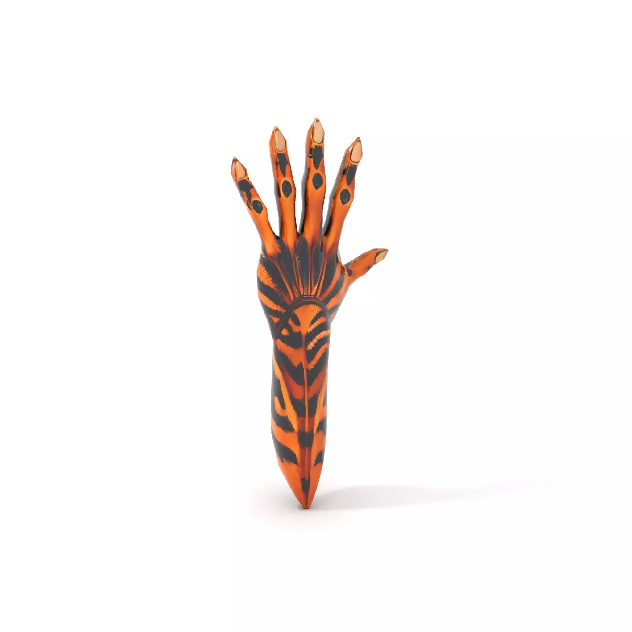 Fantasy Creature Hand Model Pack with Textured Claws Low-poly 3D model_9