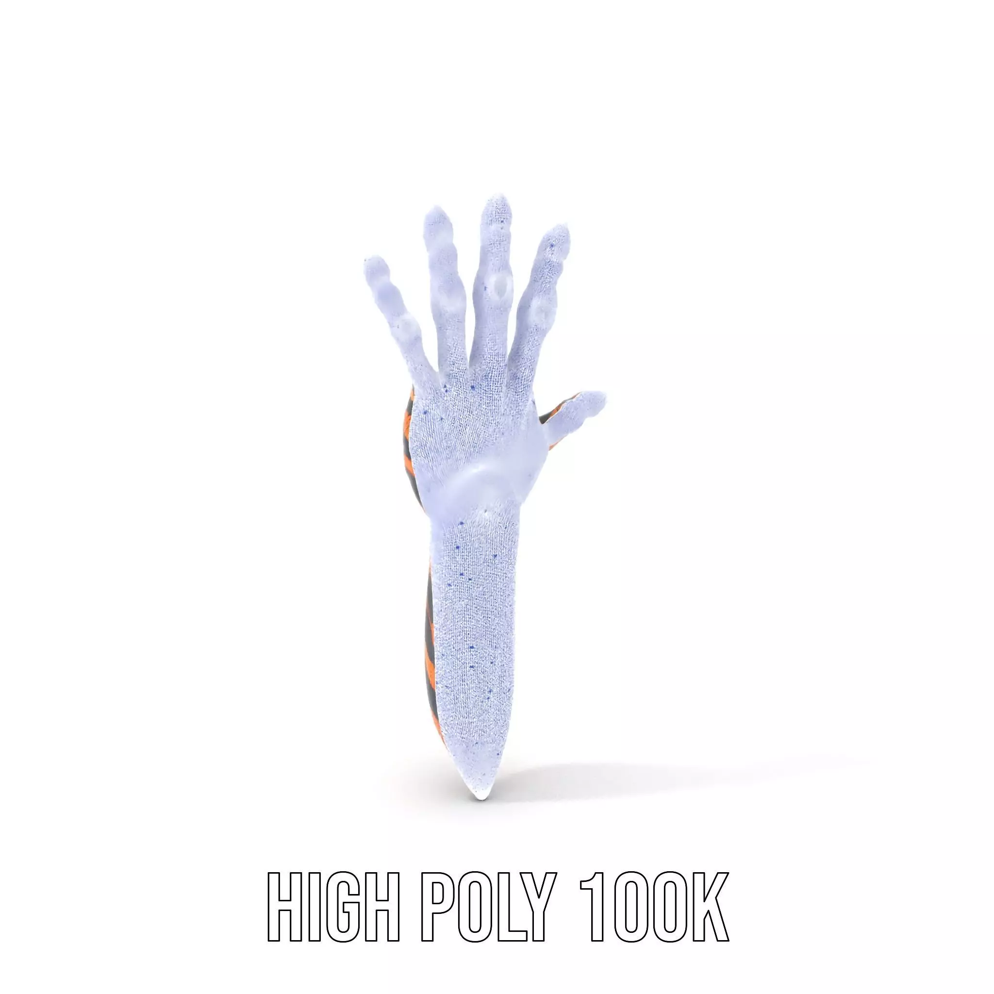 Fantasy Creature Hand Model Pack with Textured Claws Low-poly 3D model_5