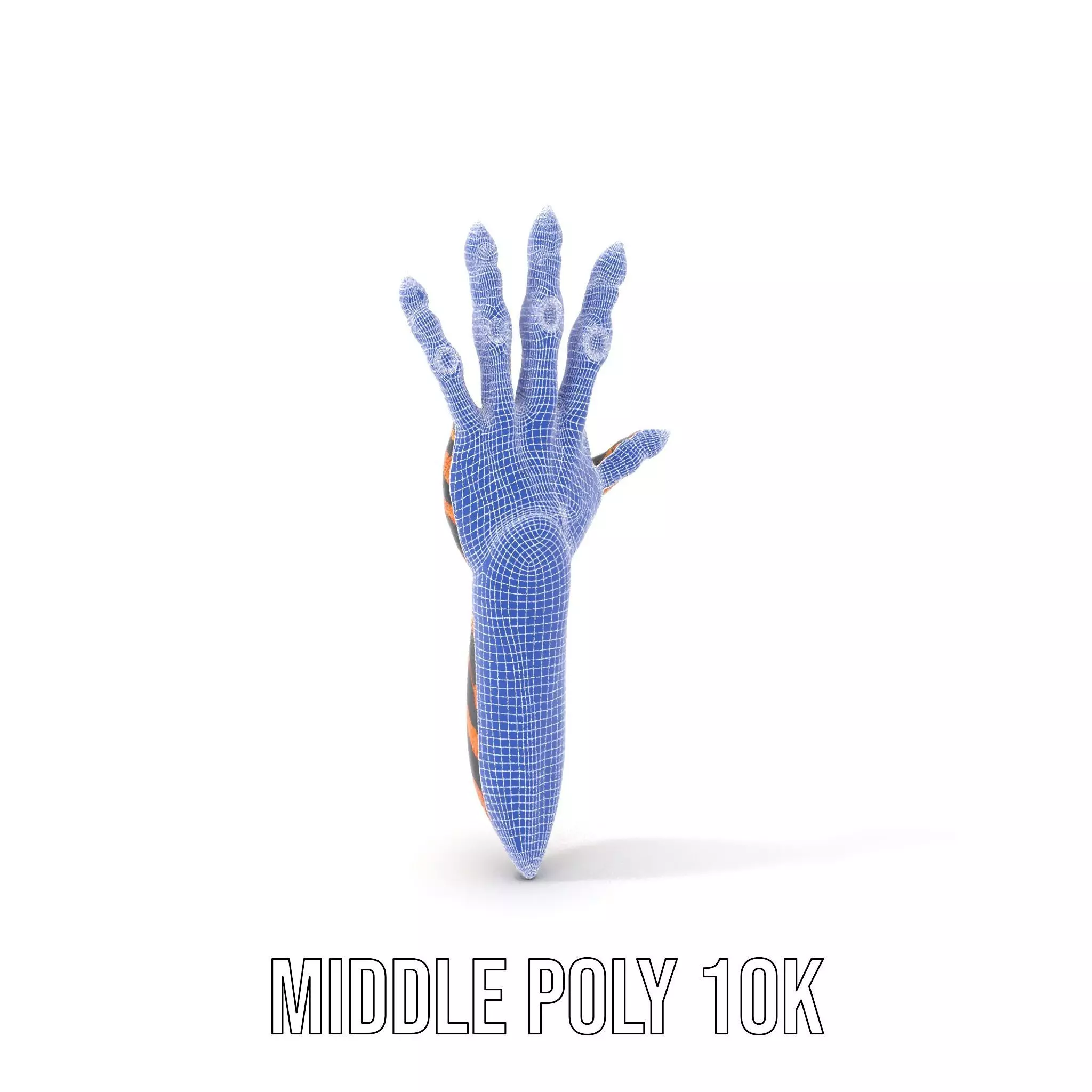 Fantasy Creature Hand Model Pack with Textured Claws Low-poly 3D model_19