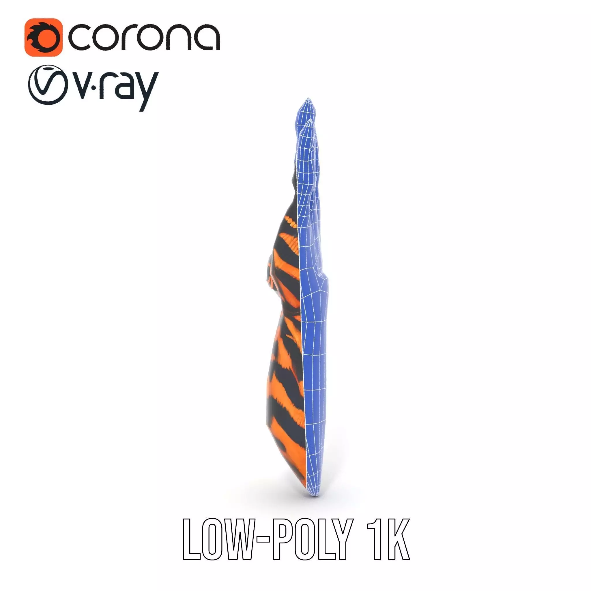 Fantasy Creature Hand Model Pack with Textured Claws Low-poly 3D model_32