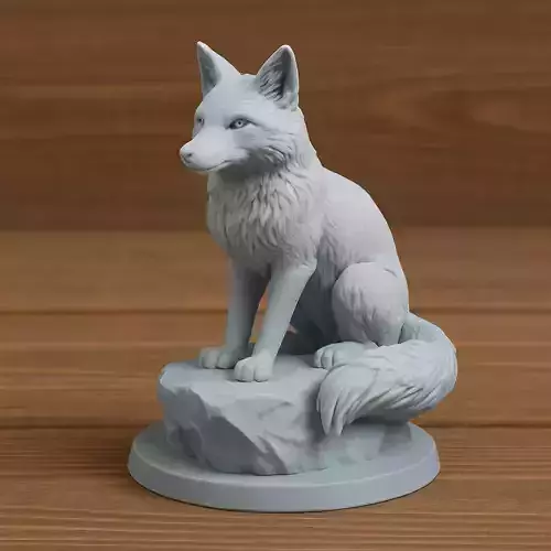 Fox On Rock
