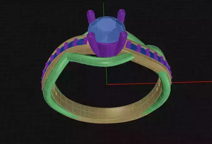 Engagement Ring 3D print model