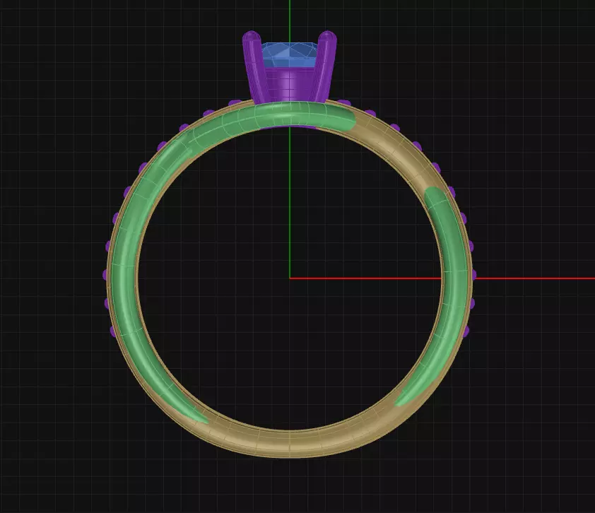 Engagement Ring 3D print model_3